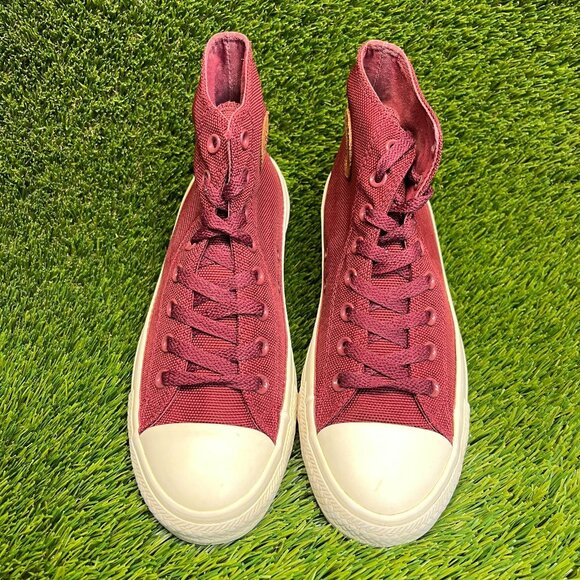 Converse Chuck Taylor All Star Hi Mens Size 8 Red White Casual Shoes Sneakers - Picture 5 of 10